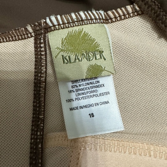 🛍️ islander  Brown one piece swimsuit. Excellent condition. - Picture 6 of 6